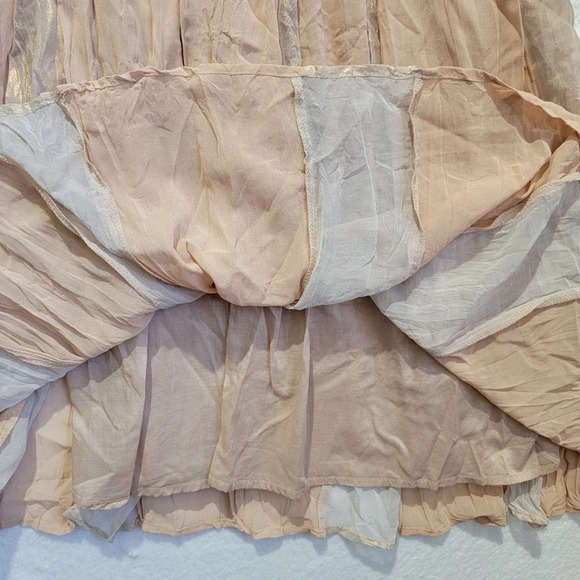 NWT Kut From The Kloth Sequin Iridescent Crinkle Cocktail Dress Blush Size S - Picture 8 of 13